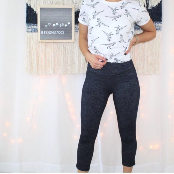 Athleta Pants - Athleta High Rise Capri Pants Heather Blue